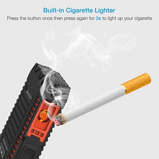Cigar Lighter 12000mAh Solar Charger