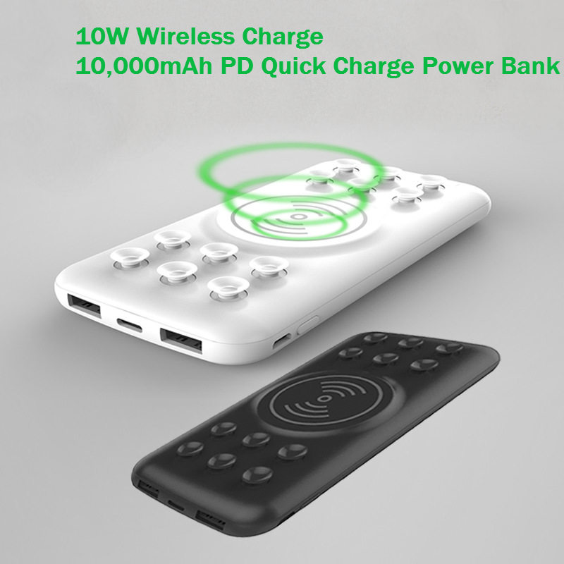 10W Wireless Charger+10000mAh PD Quick Charge Power Bank